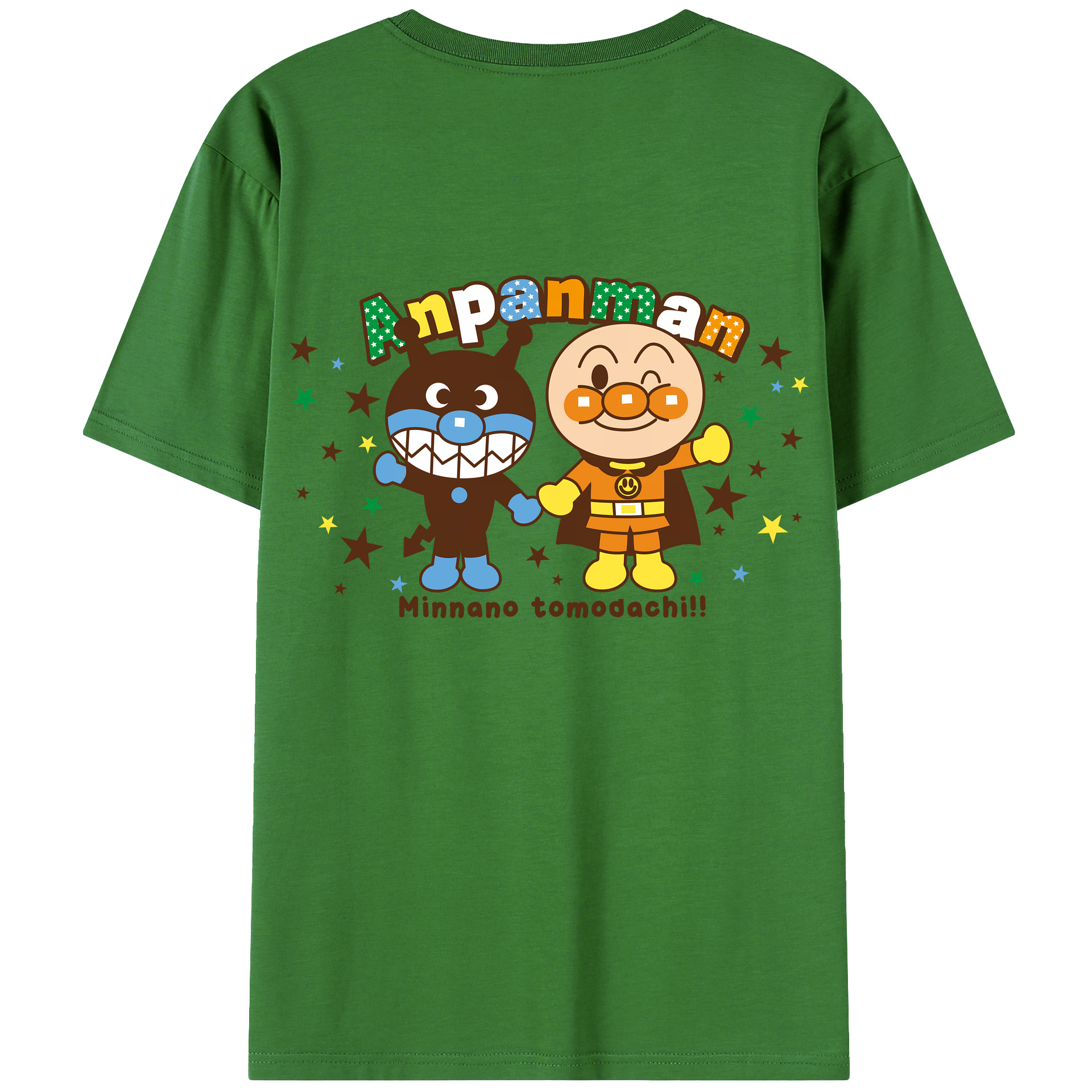 （画像用） アンパンマン Anpanman レディース半袖Tシャツ(バックプリント)